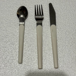 Vintage Air France Radi Designer White Cutlery Set (3 pieces)